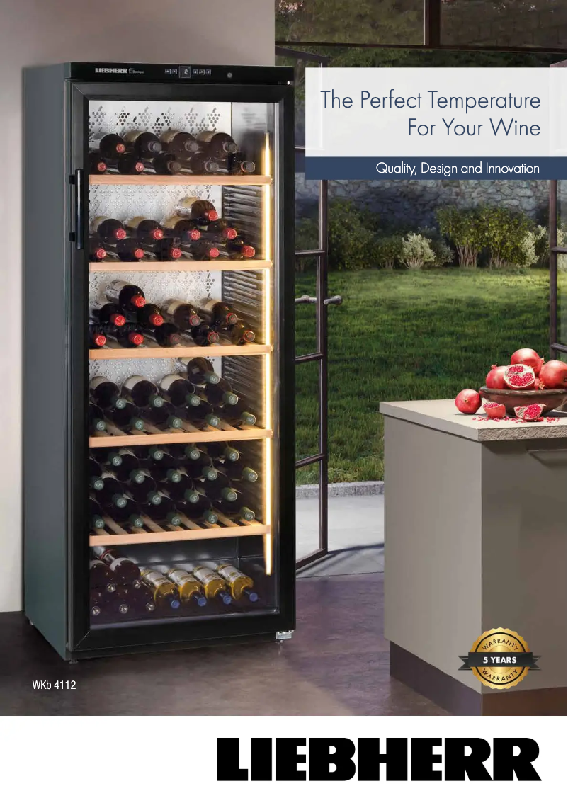 Page 1 de la notice Fiche technique Liebherr WKB4112LH