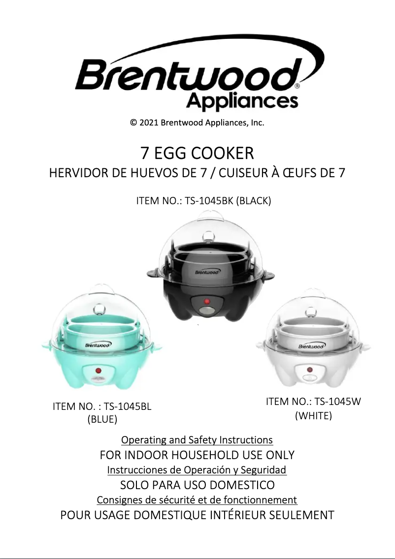 Página 1 del manual Manual de usuario Brentwood TS-1045W