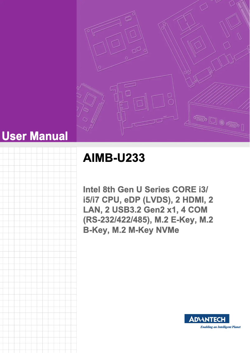 Image de la première page du manuel de l'appareil AIMB-U233