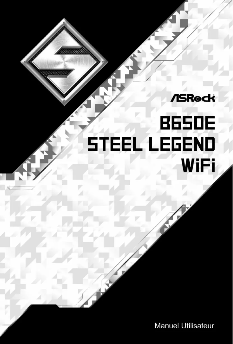 Page n°1 - Manuel utilisateur Asrock B650E Steel Legend WiFi