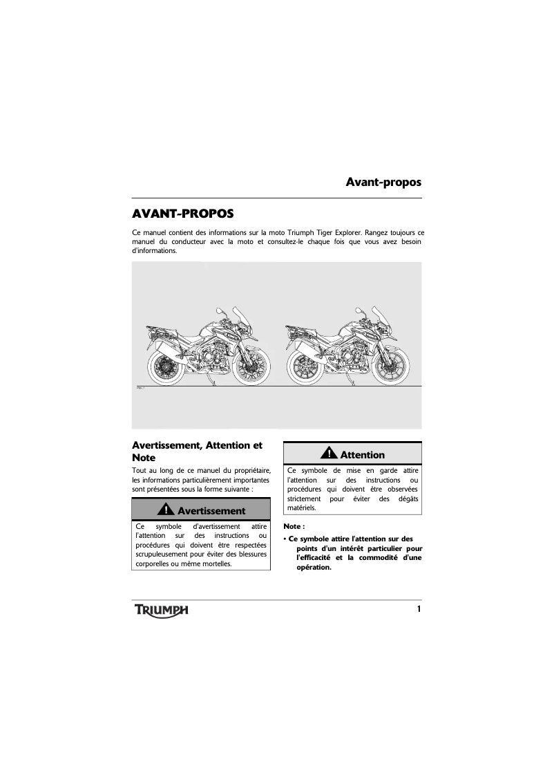 Image de la première page du manuel de l'appareil Tiger Explorer (2014)
