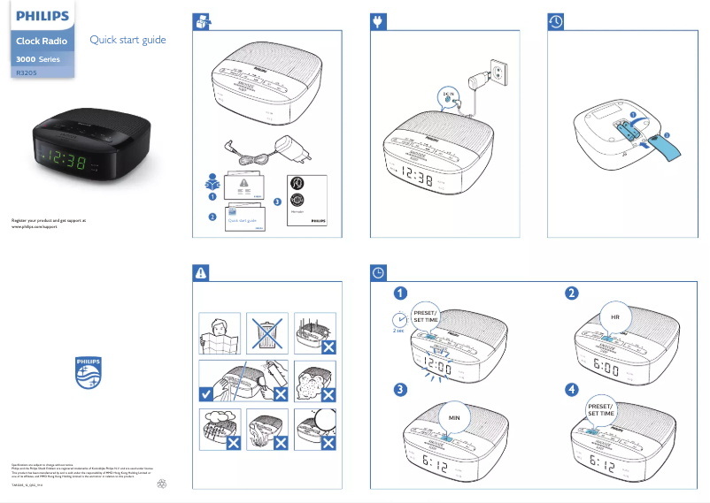 Page n°1 - Guide de démarrage rapide Philips TAR3205