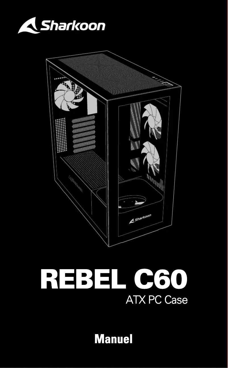 Page 1 de la notice Manuel utilisateur Sharkoon REBEL C60