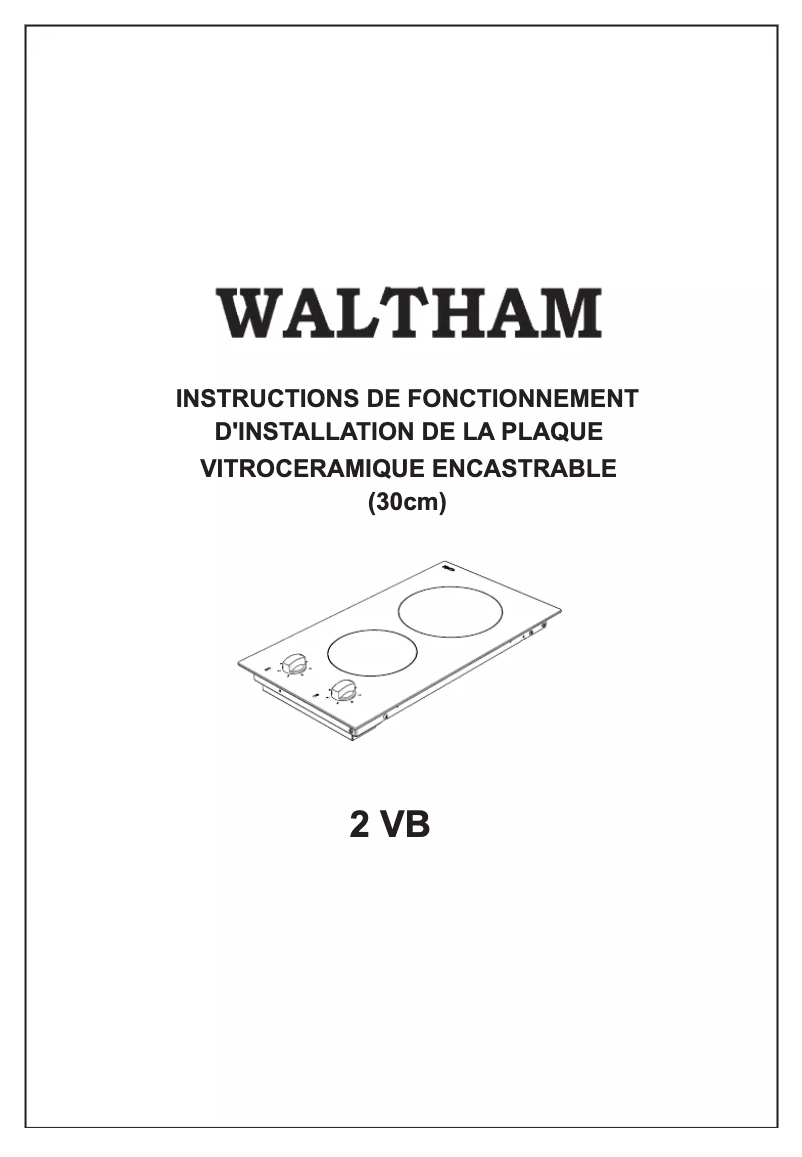 Página 1 del manual Manual de usuario Waltham 2 VB