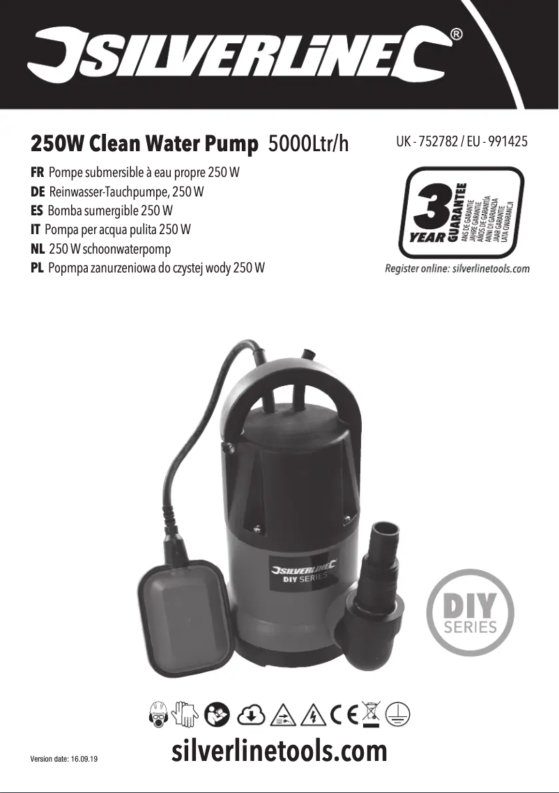 Image de la première page du manuel de l'appareil 752782