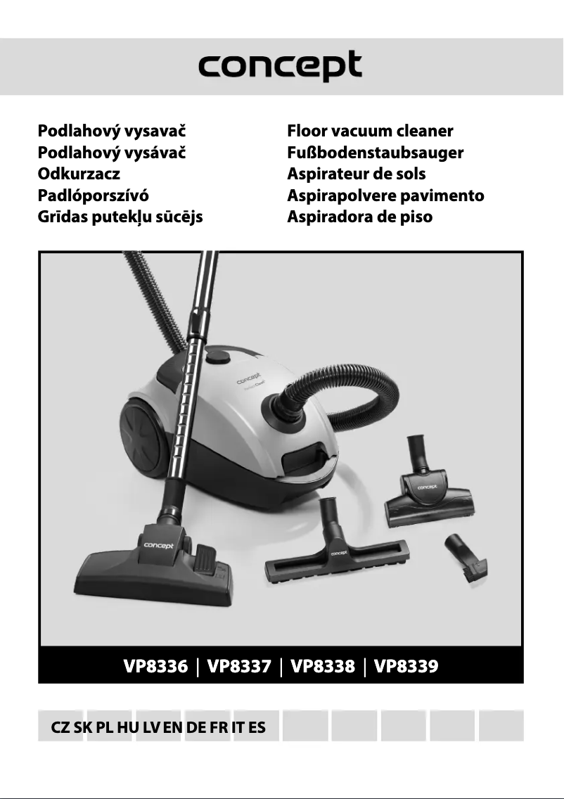 Page n°1 - Manuel utilisateur Concept Groovy VP8339