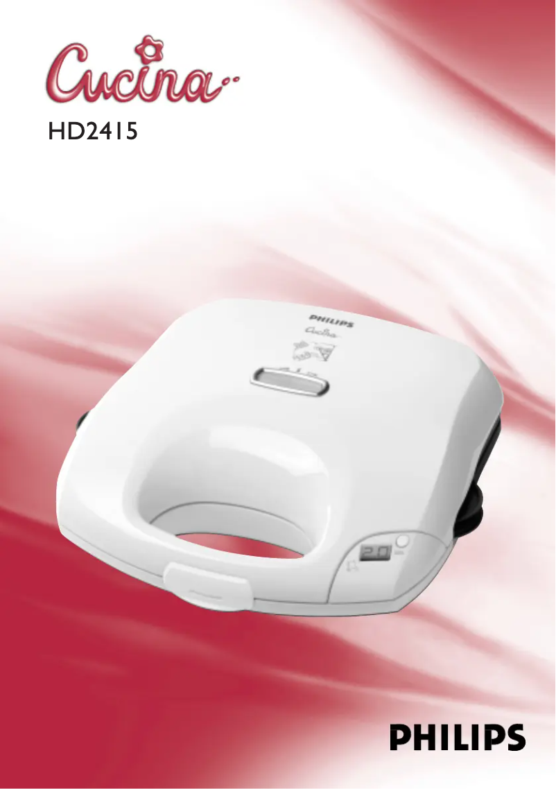 Page n°1 - Manuel utilisateur Philips HD2415