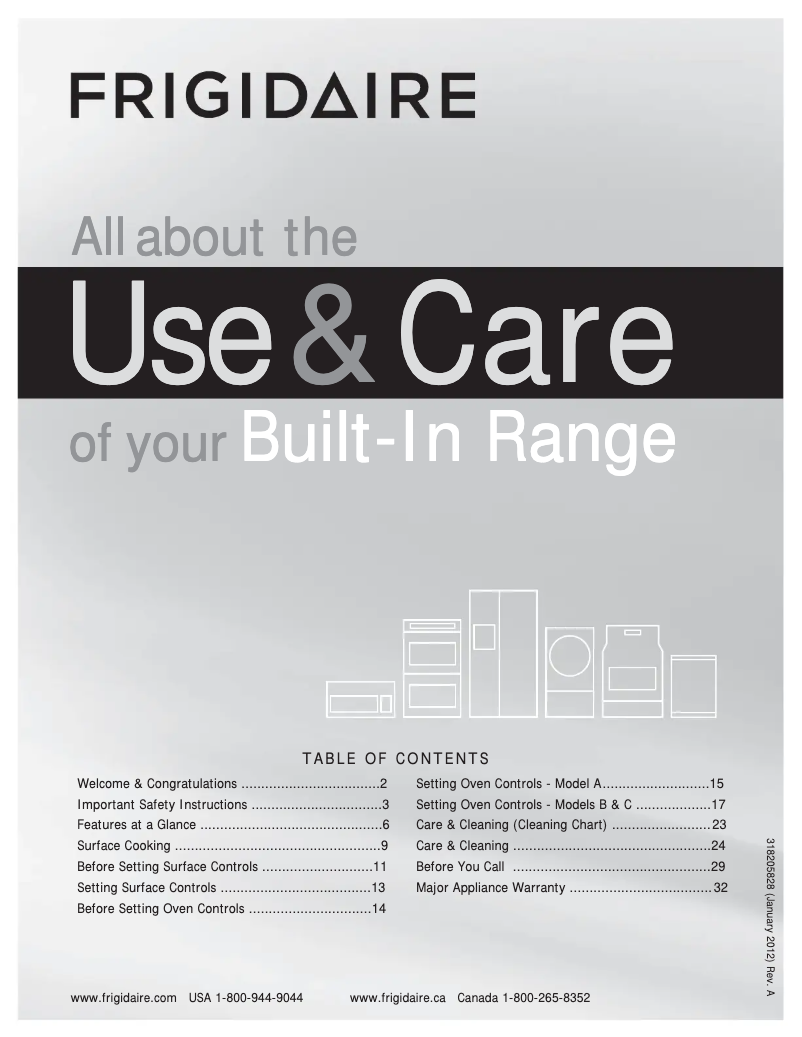 Page n°1 - Manuel utilisateur Frigidaire FFES3025LW