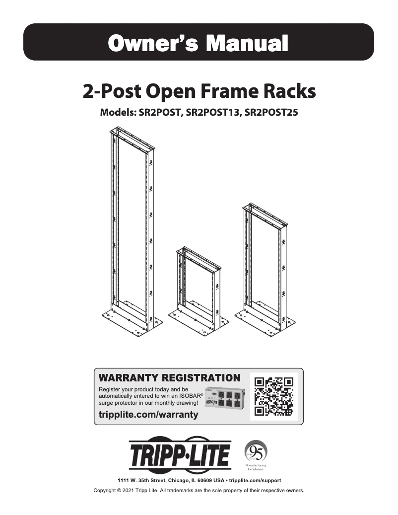 Image de la première page du manuel de l'appareil SmartRack SR2POST