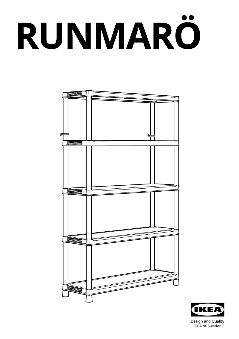 Page 1 de la notice Manuel utilisateur Ikea RUNMARÖ 905.513.18