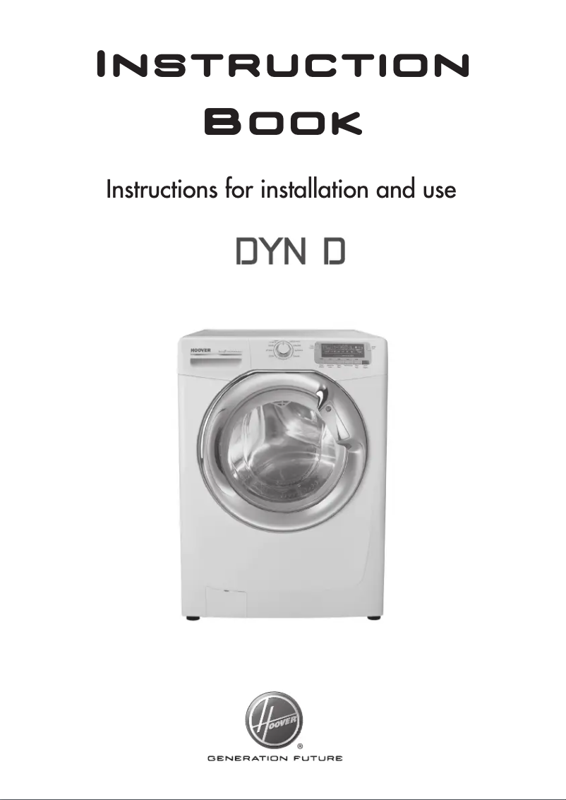 Page 1 de la notice Manuel utilisateur Hoover DYN 8144D/L2-80