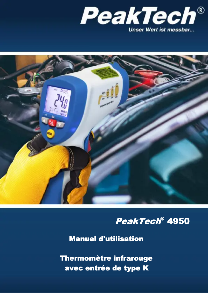 Page n°1 - Manuel utilisateur PeakTech 4950