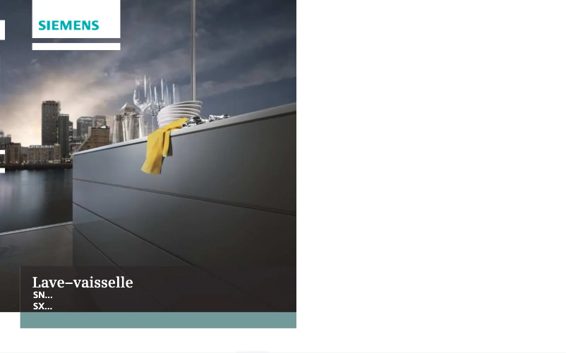 Image de la première page du manuel de l'appareil SN56P254EU