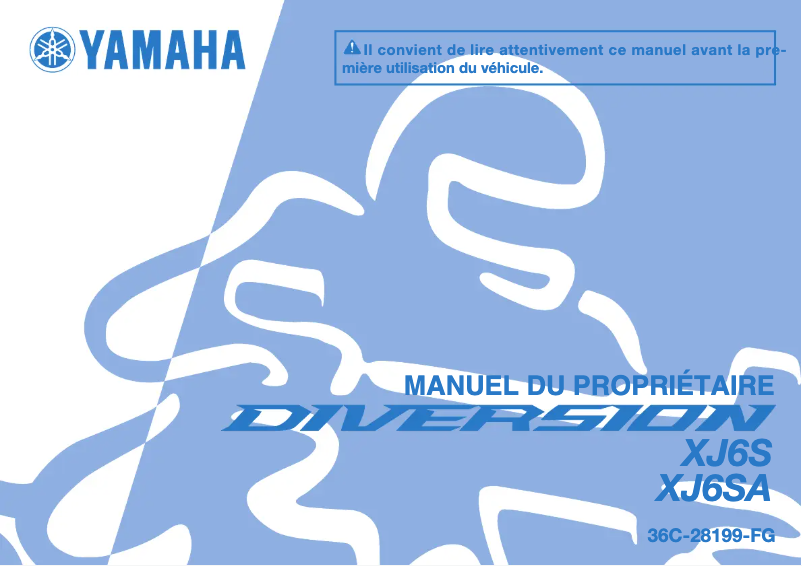 Page 1 de la notice Manuel utilisateur Yamaha XJ6-S (2013)
