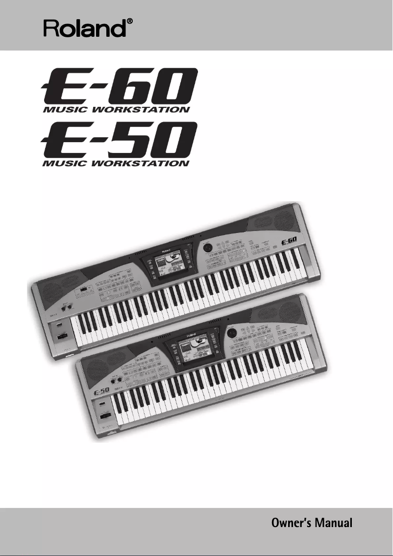 Image de la première page du manuel de l'appareil E-60