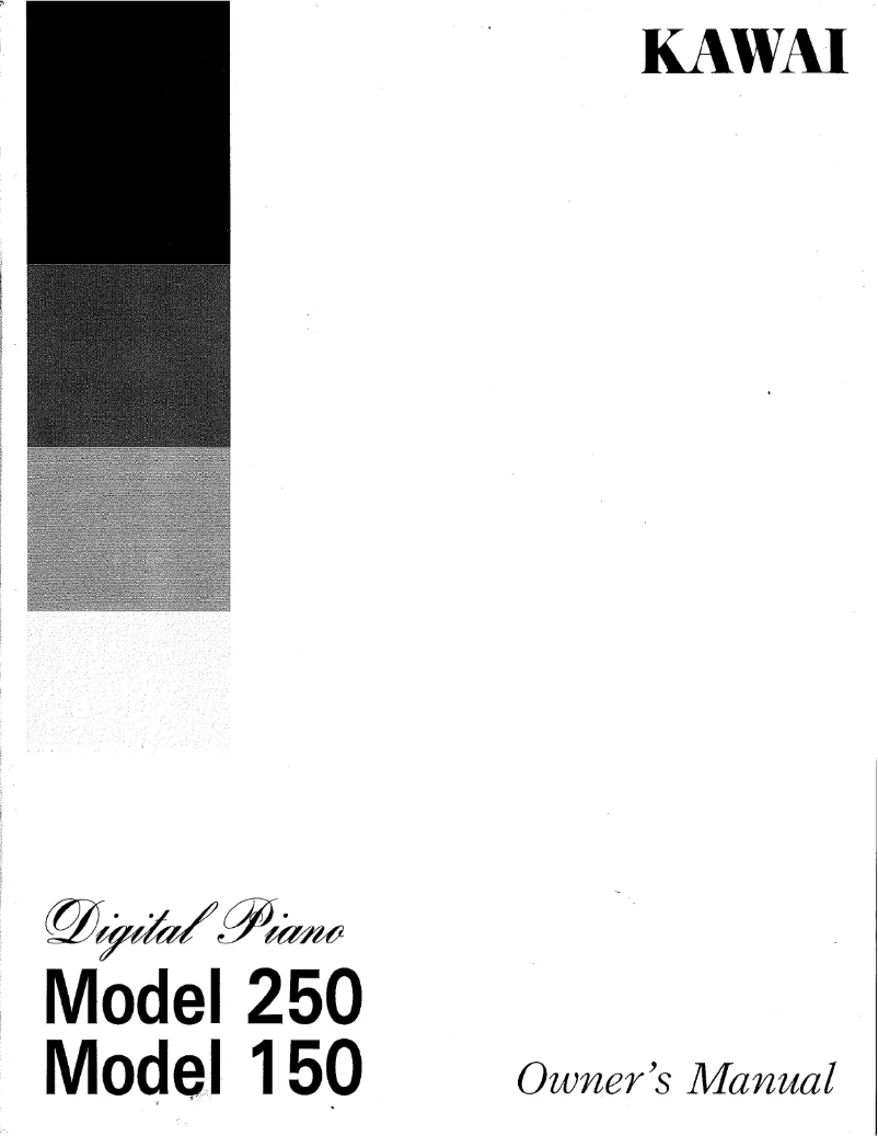 Page 1 de la notice Manuel utilisateur Kawai P250