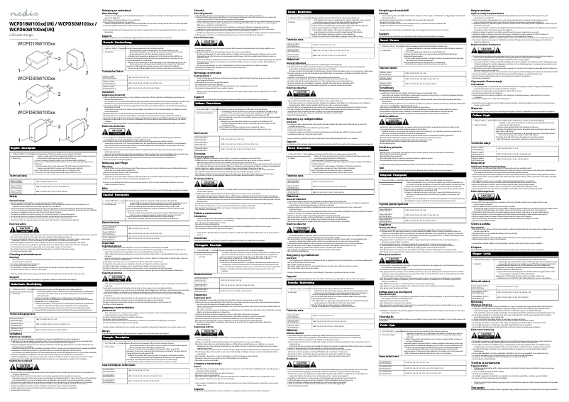 Image de la première page du manuel de l'appareil WCPD30W100BK
