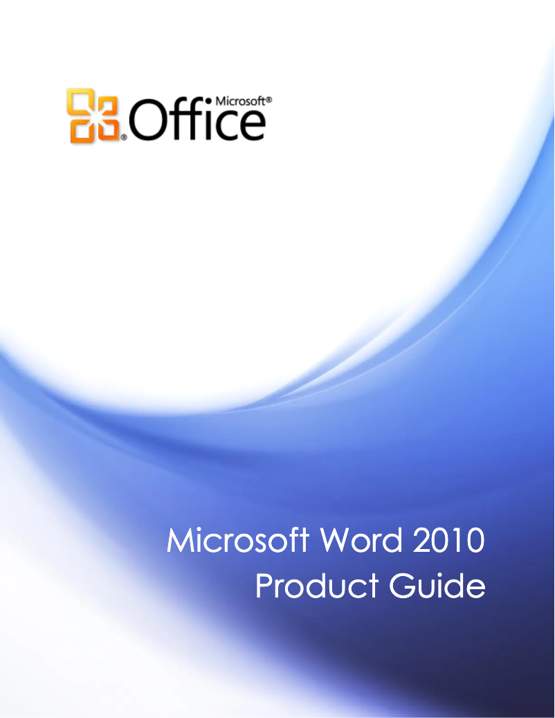 Página 1 del manual Manual de usuario Microsoft Word 2010