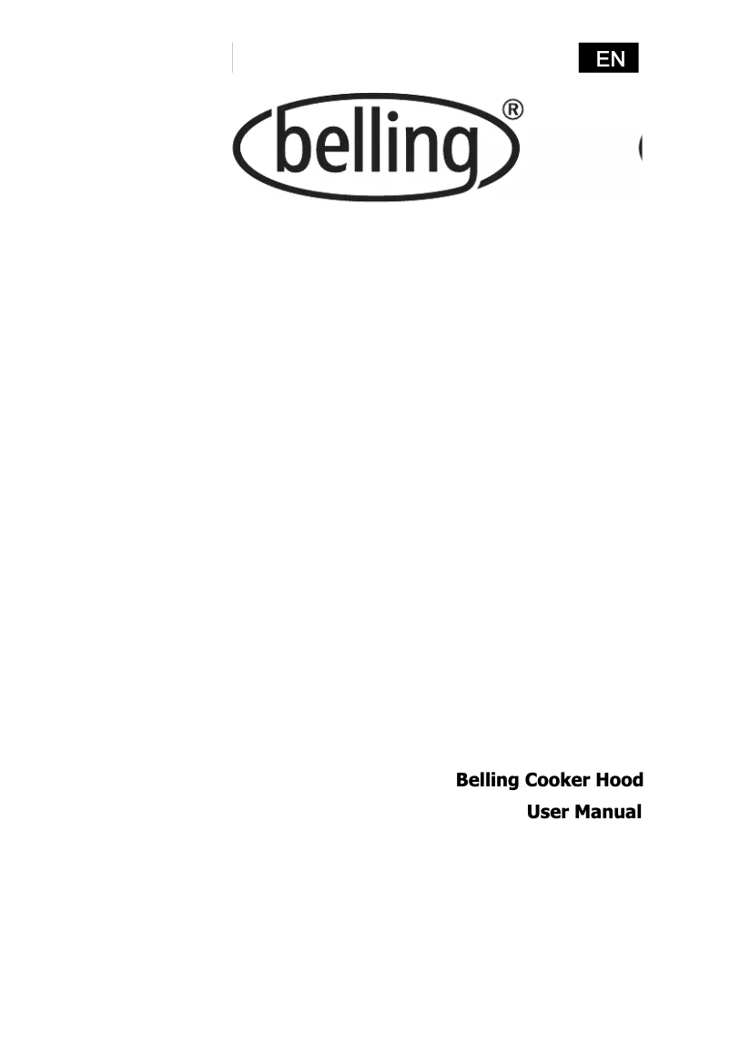 Page 1 de la notice Manuel utilisateur Belling Cookcentre 100 Flat