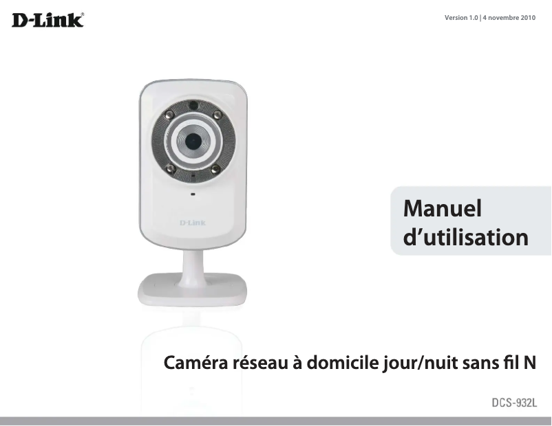 Image de la première page du manuel de l'appareil DCS-932L