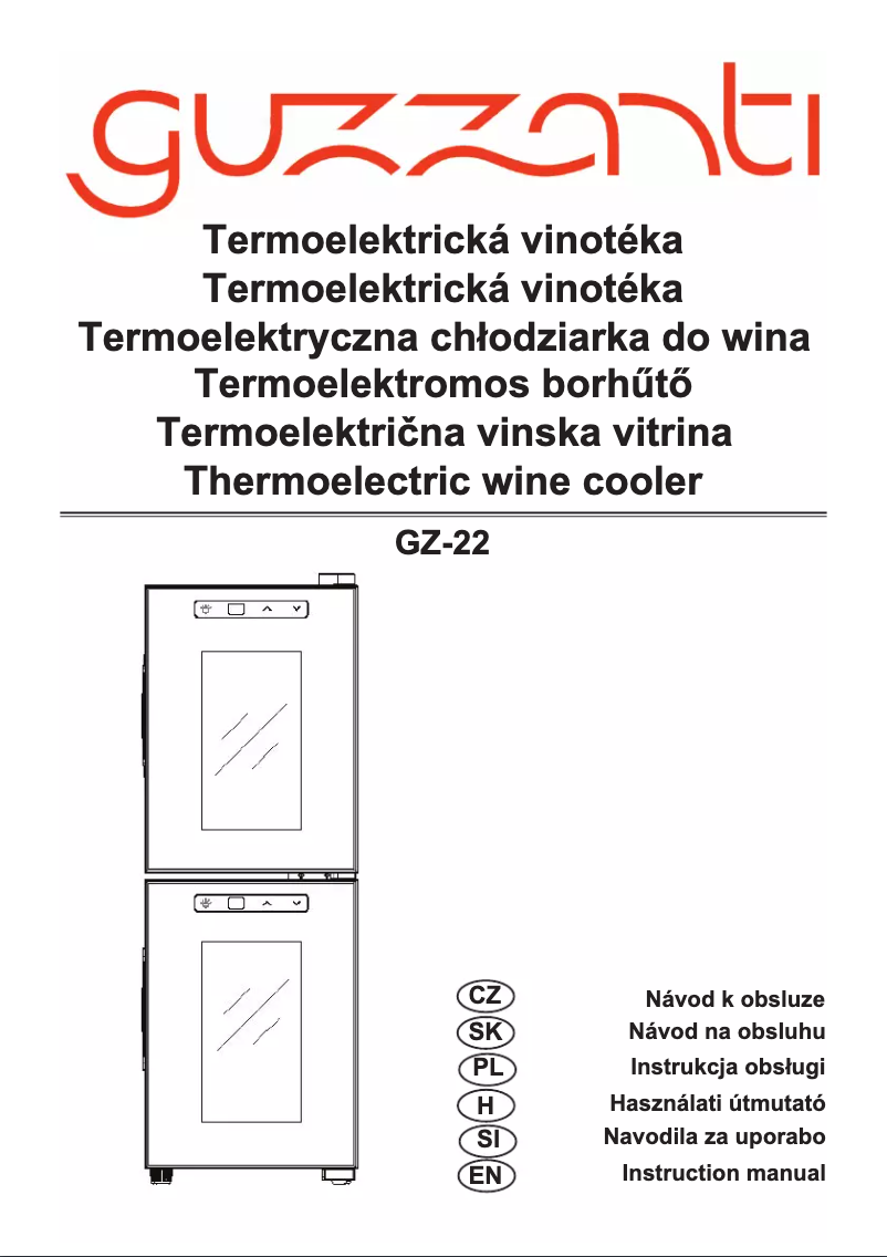 Página 1 del manual Manual de usuario Guzzanti GZ-22