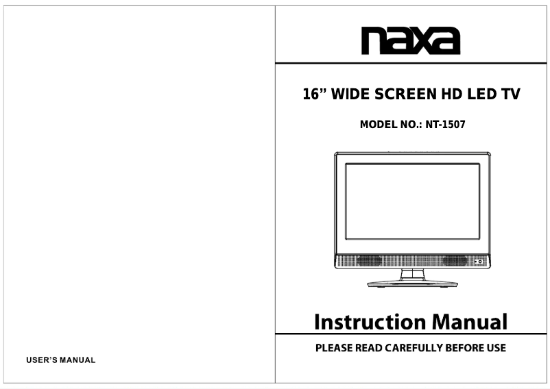Imagen de la primera página del manual del dispositivo NT-1507