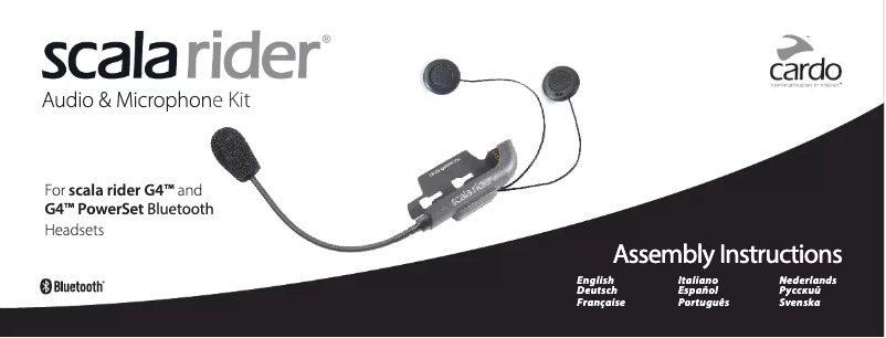 Page n°1 - Guide d'installation Cardo Scala Rider G4