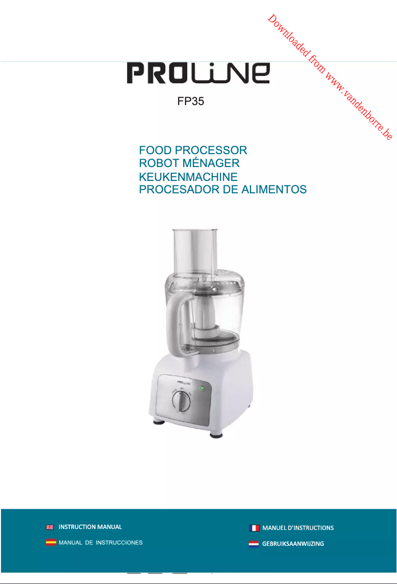 Page 1 de la notice Manuel utilisateur Proline FP35