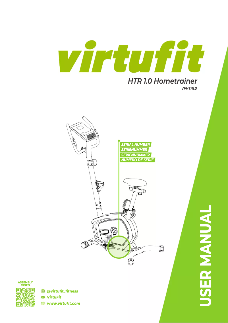 Página 1 del manual Manual de usuario VirtuFit HTR 1.0