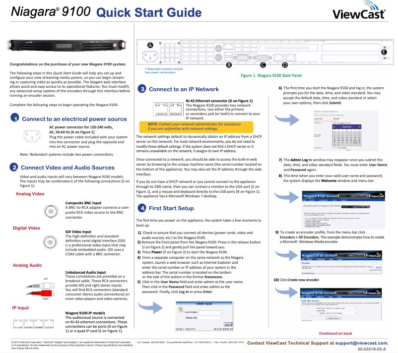 Image de la première page du manuel de l'appareil 9100