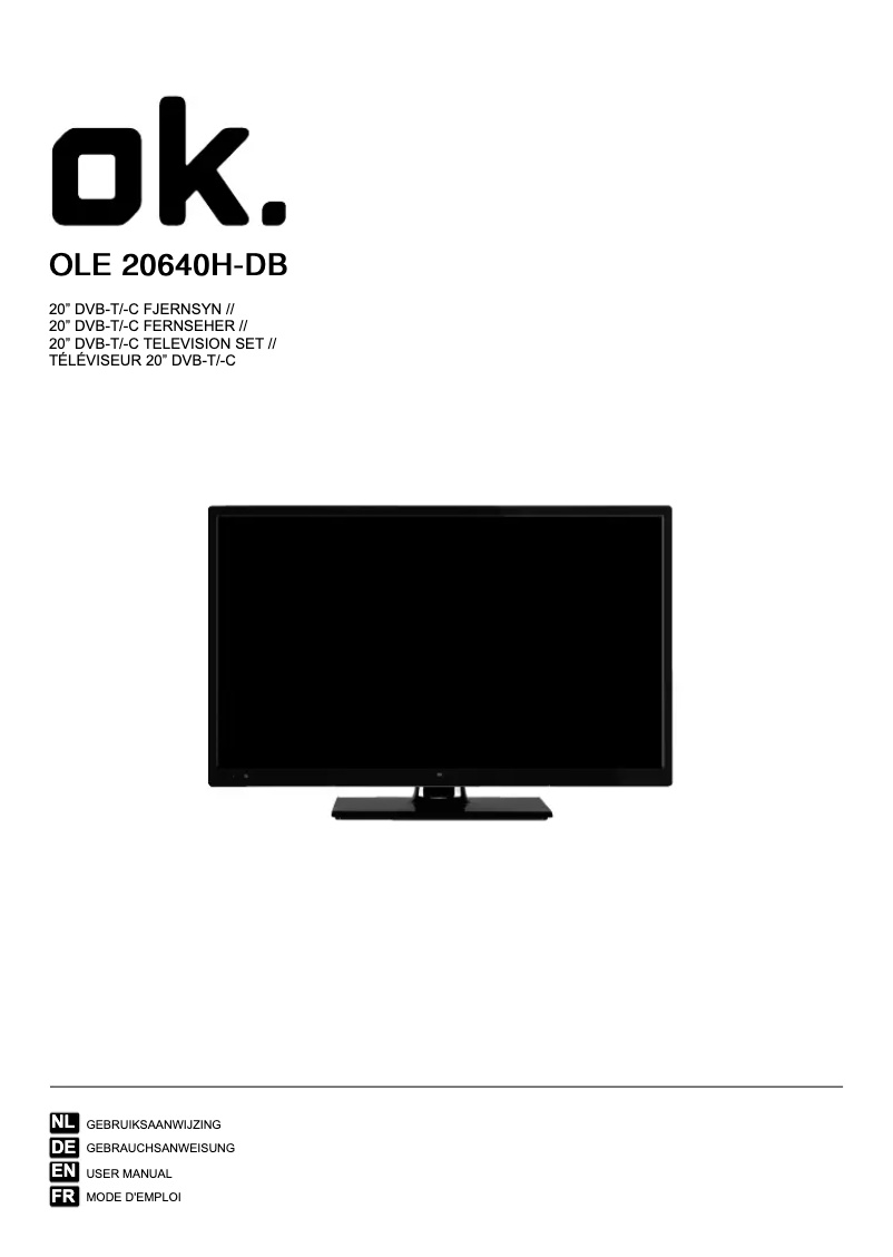 Page 1 de la notice Manuel utilisateur OK OLE 20640H-DB