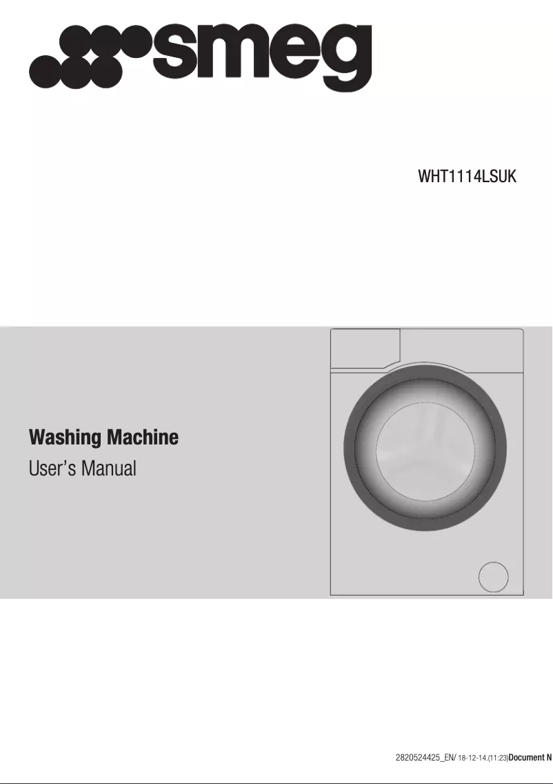 Page n°1 - Manuel utilisateur Smeg WHT1114LSUK