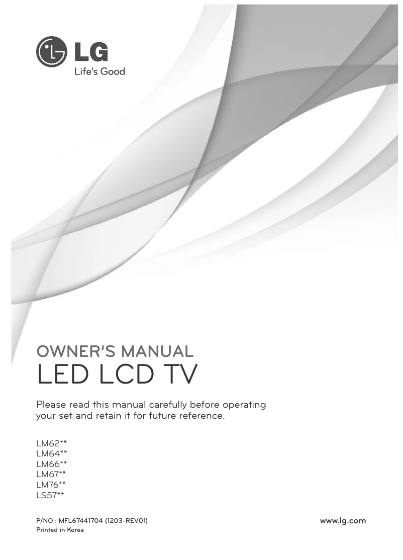 Página 1 del manual Manual de usuario LG 37LS575S