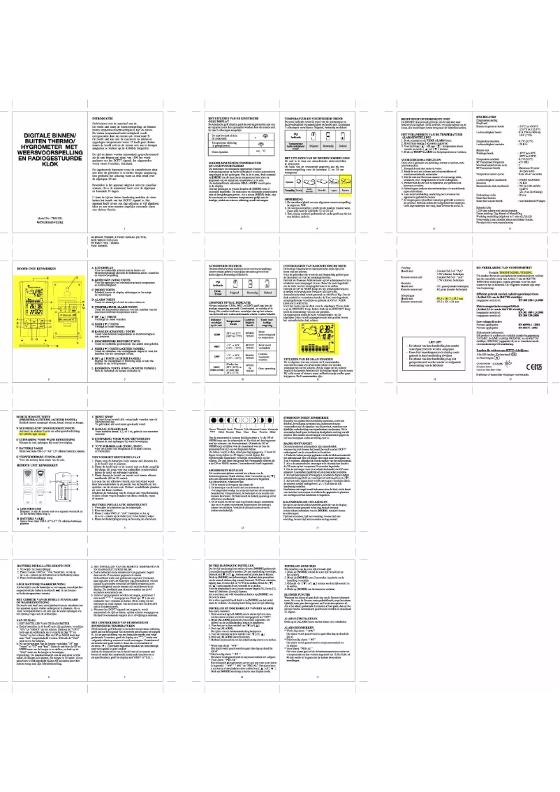 Image de la première page du manuel de l'appareil WX-750M