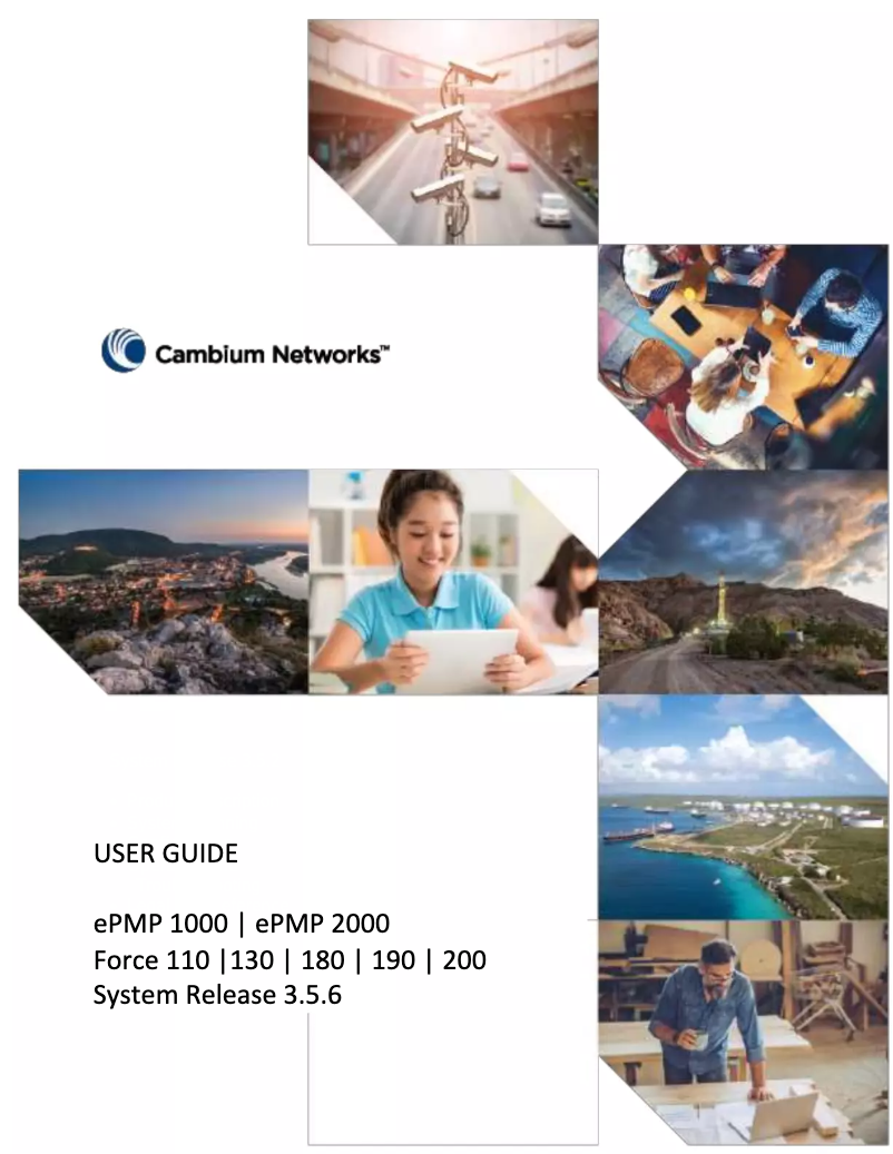 Page 1 de la notice Manuel utilisateur Cambium Networks ePMP 2000