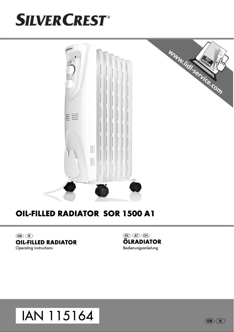 Image de la première page du manuel de l'appareil SOR 1500 A1