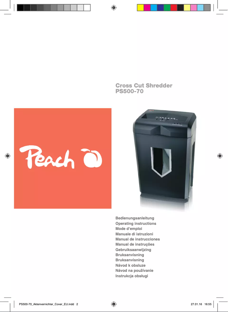 Page 1 de la notice Manuel utilisateur Peach PS500-70