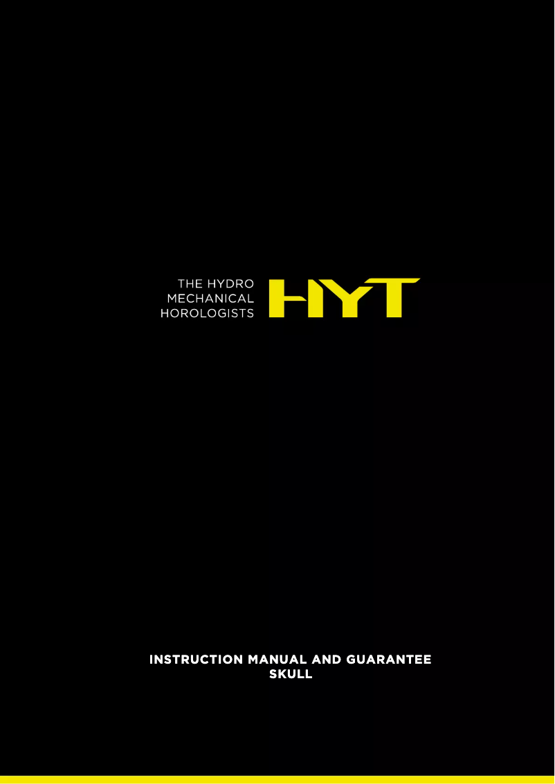 Page 1 de la notice Manuel utilisateur HYT Skull