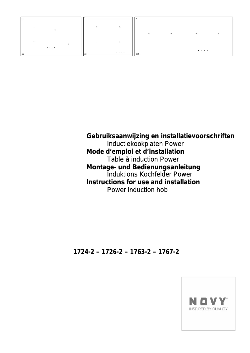 Page n°1 - Manuel utilisateur Novy Power 1726