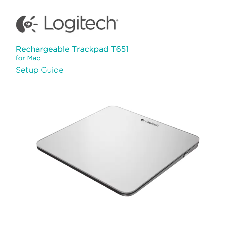 Page n°1 - Manuel utilisateur Logitech Rechargeable Trackpad for Mac