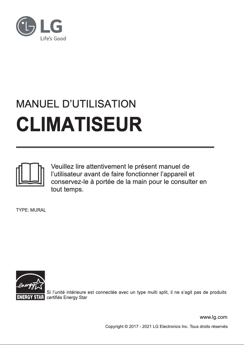 Page 1 de la notice Manuel utilisateur LG LAN120HYV3