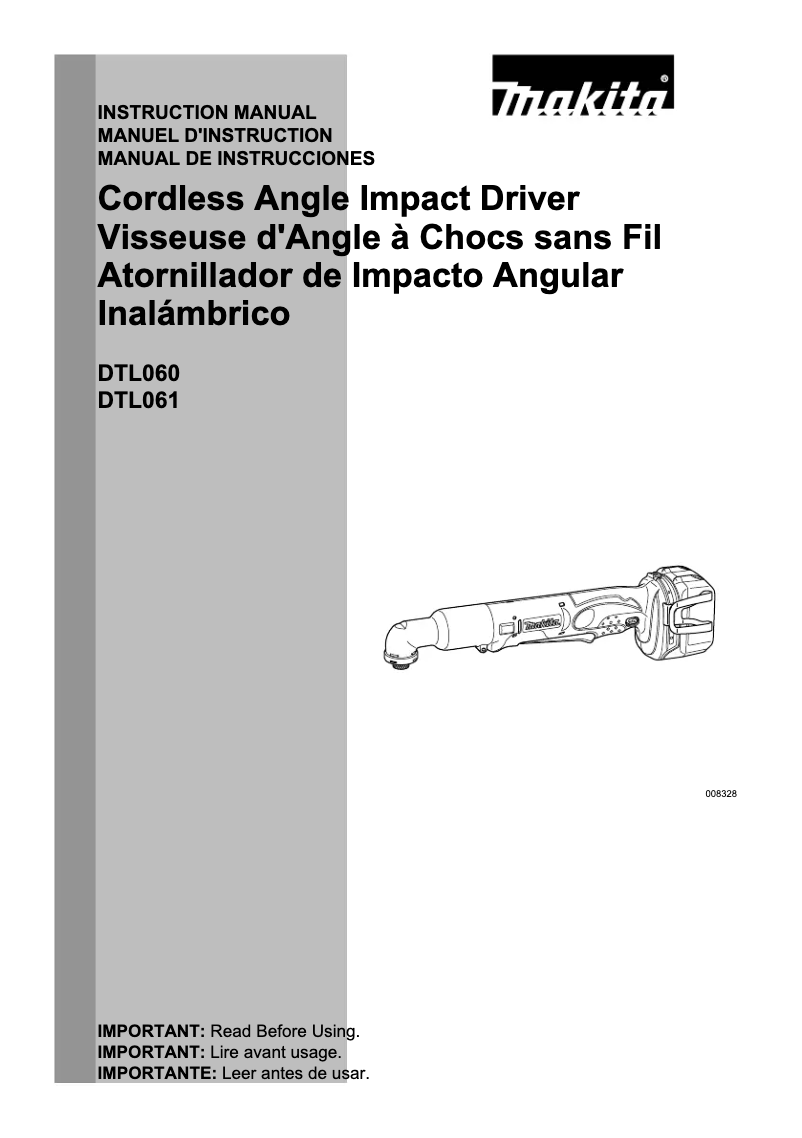 Page 1 de la notice Fiche technique Makita DTL061RMJ