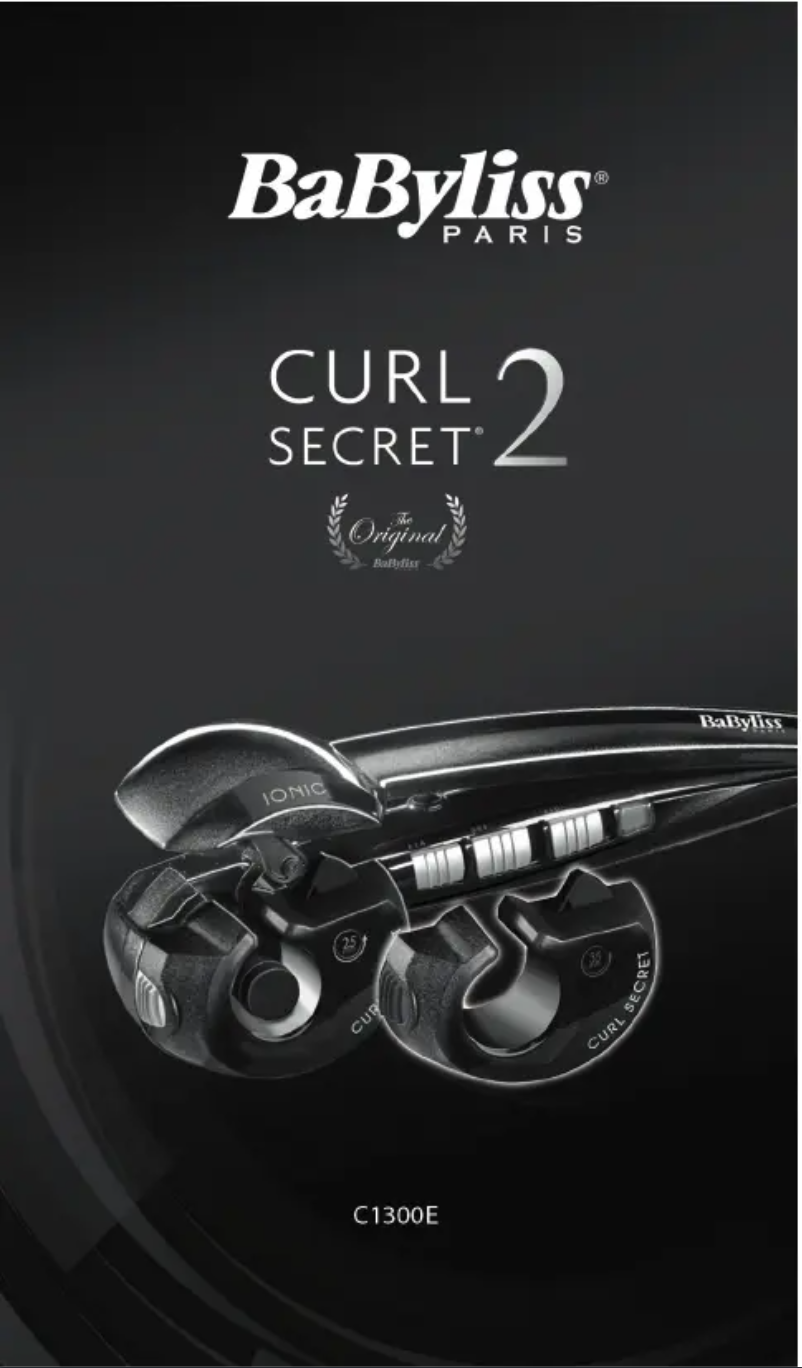 Page 1 de la notice Manuel utilisateur BaByliss Curl Secret C1300E