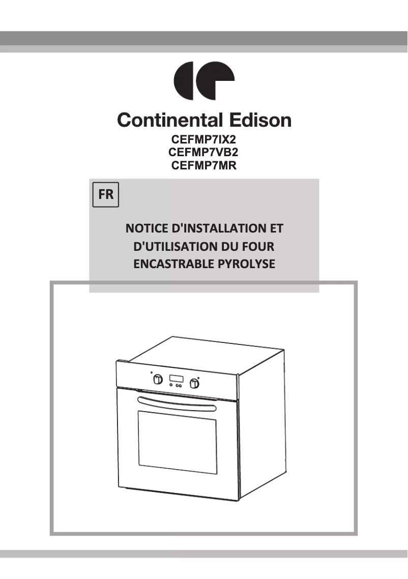 Image de la première page du manuel de l'appareil CEFMP7VB2