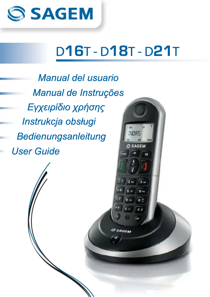 Página 1 del manual Manual de usuario Sagem D21T