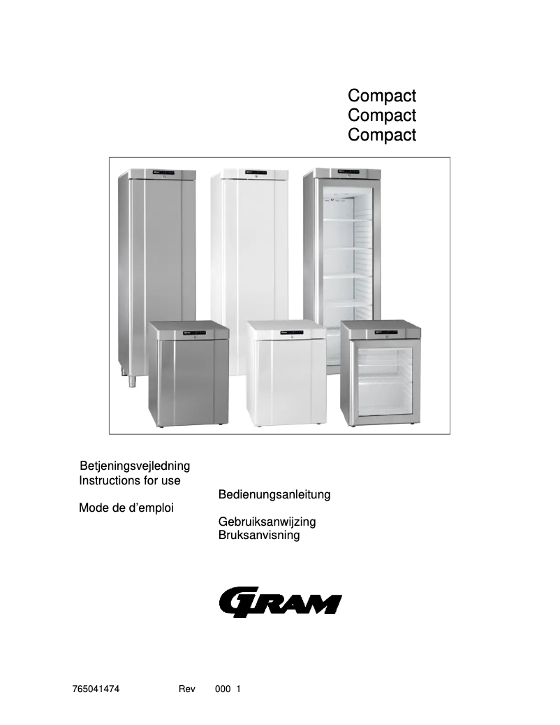 Page n°1 - Manuel utilisateur Gram Compact 410