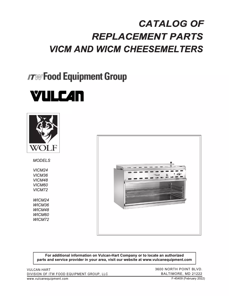 Page n°1 - Catalogue Vulcan VICM24