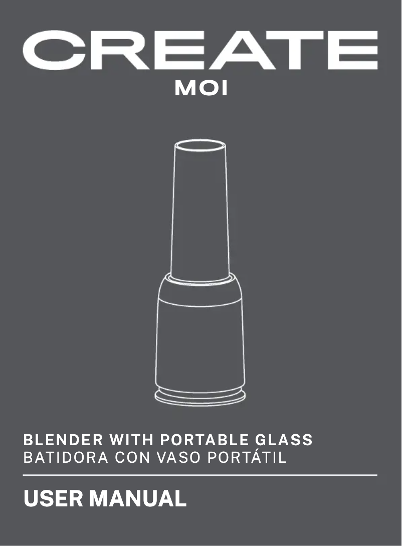 Page n°1 - Manuel utilisateur Create MOI