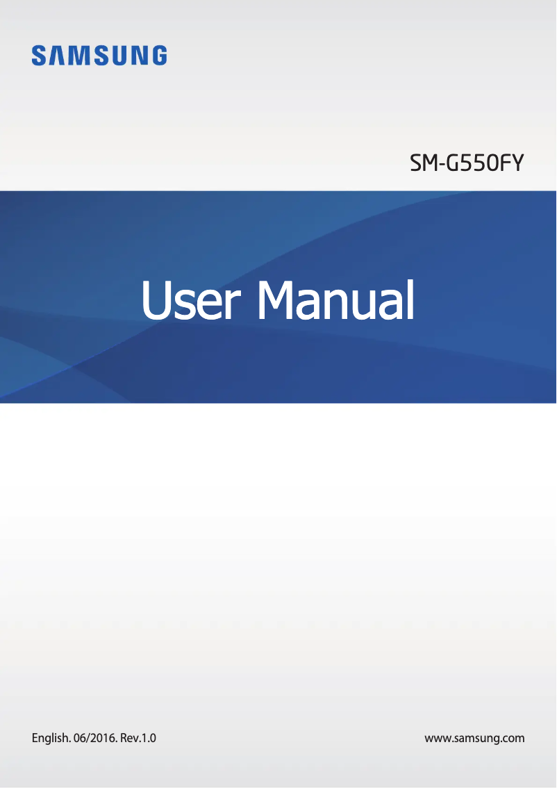 Page 1 de la notice Manuel utilisateur Samsung Galaxy On5 Pro