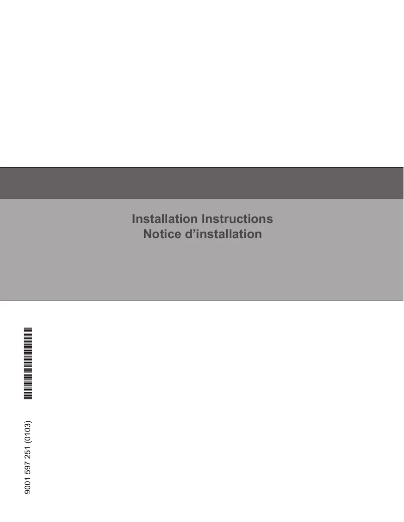 Page 1 de la notice Guide d'installation Bosch SPE53B52UC
